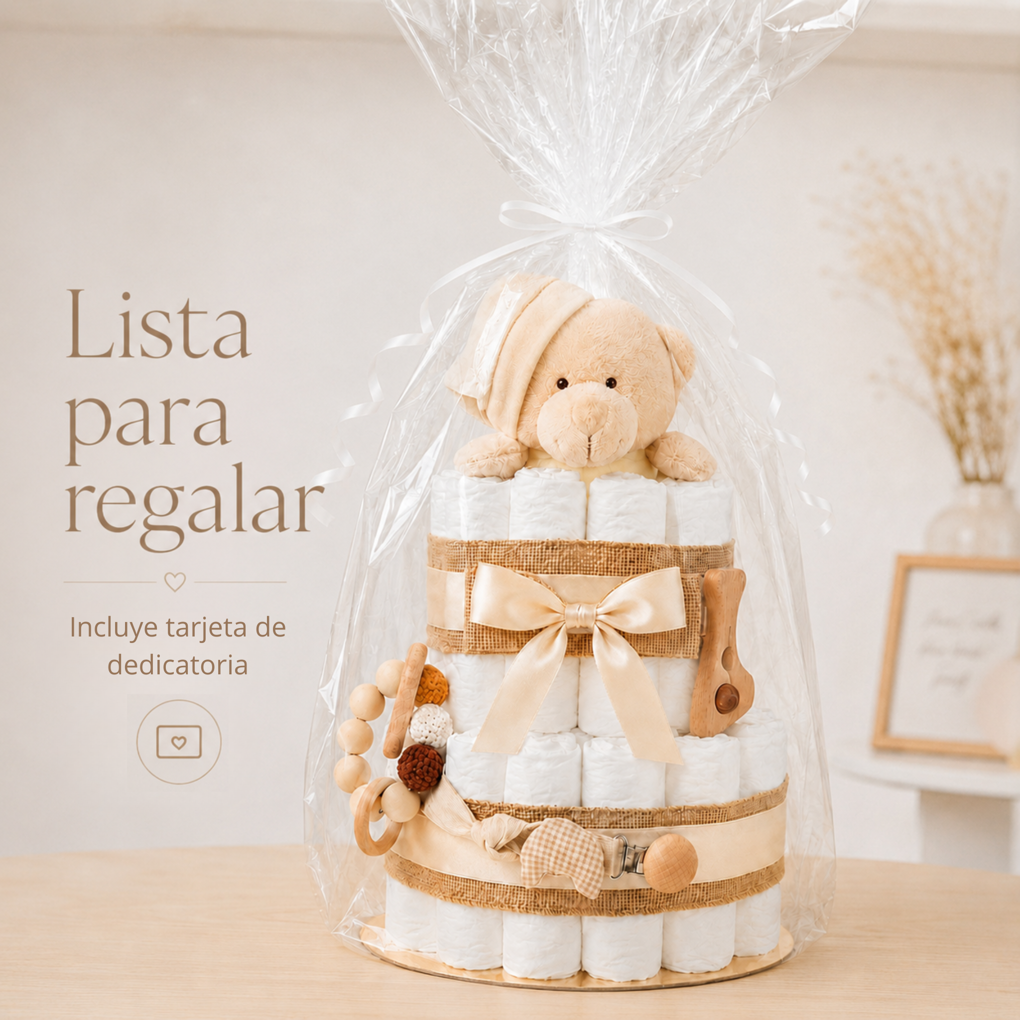 TARTA DE PAÑALES OSITO MIMO